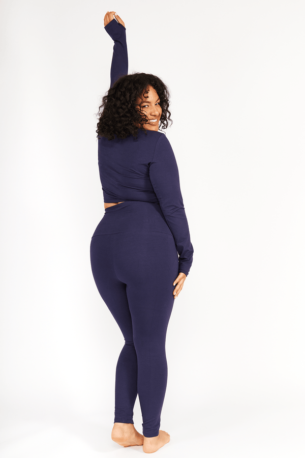 Super High waisted FOUR ZIP tib pants! Petite Length in Eclipse - Manners London