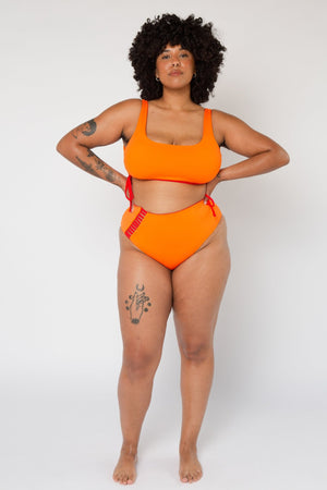 Super Support Reversible Vest Top In All The Fire - Manners London