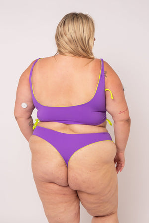 Super Support Reversible Vest Top In Grape And Apple Sours - Manners London