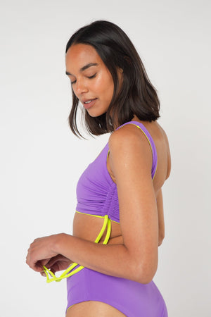 Super Support Reversible Vest Top In Grape And Apple Sours - Manners London