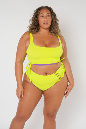 Super Support Reversible Vest Top In Grape And Apple Sours - Manners London