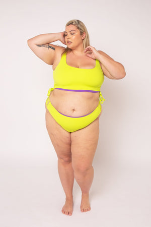 Super Support Reversible Vest Top In Grape And Apple Sours - Manners London