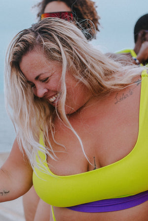 Super Support Reversible Vest Top In Grape And Apple Sours - Manners London