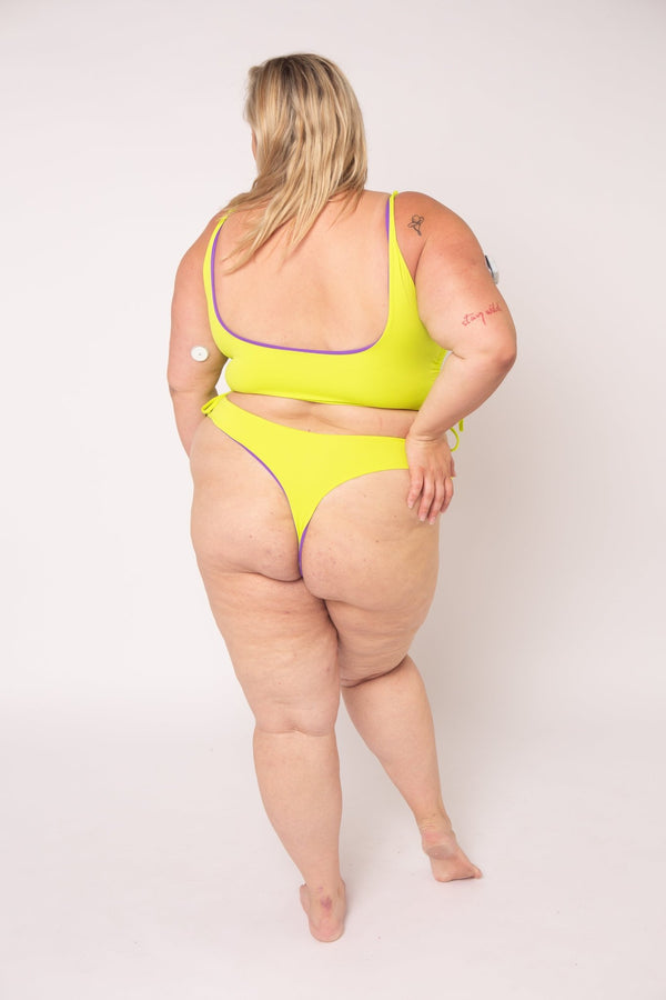 Super Support Reversible Vest Top In Grape And Apple Sours - Manners London