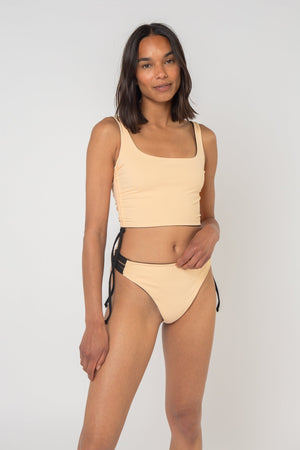 Super Support Reversible Vest Top In Peach Nights - Manners London