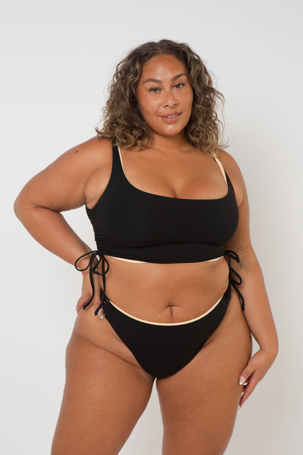 Super Support Reversible Vest Top In Peach Nights - Manners London