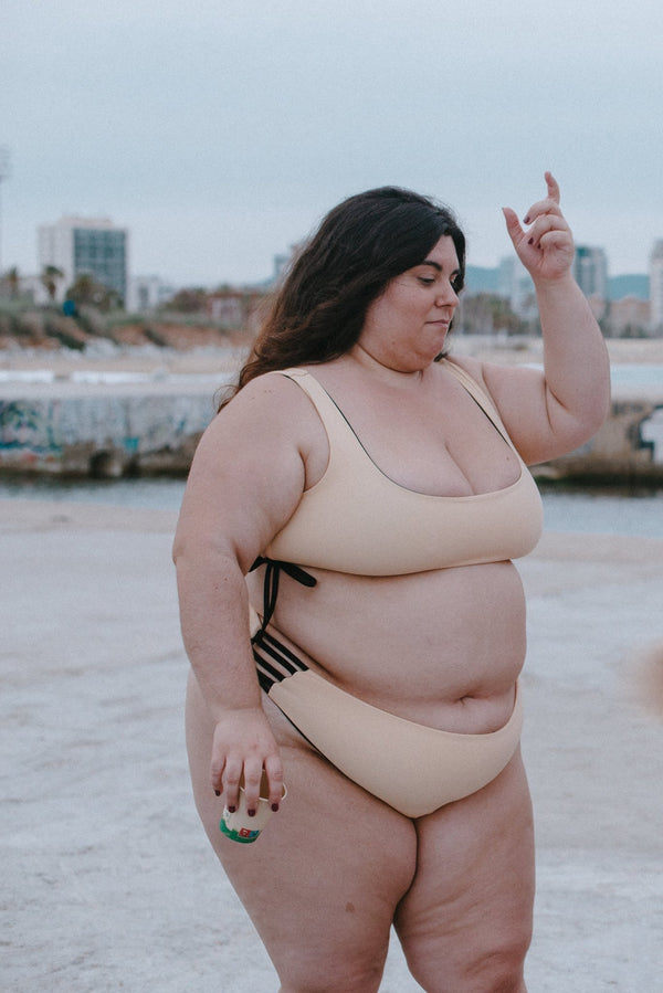 Super Support Reversible Vest Top In Peach Nights - Manners London