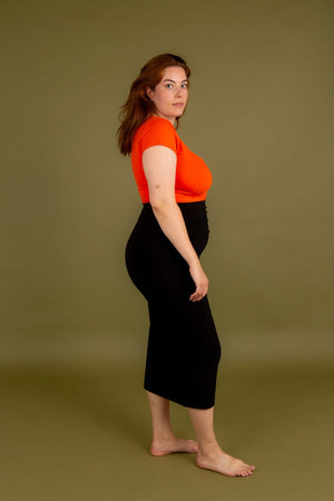 Sweetheart Full Length Top in Flame - Manners London