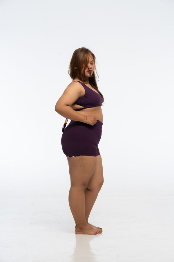 THE Shorts In Spicy Leopard Print and Deep Plum Reversible - Manners London