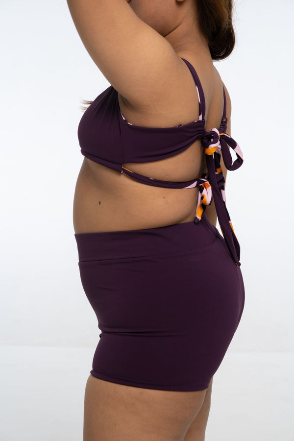 THE Shorts In Spicy Leopard Print and Deep Plum Reversible - Manners London