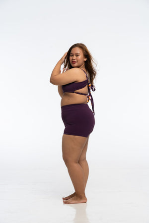 THE Shorts In Spicy Leopard Print and Deep Plum Reversible - Manners London