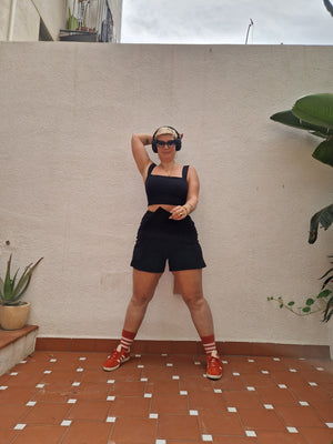 The Skort in Black - Manners London