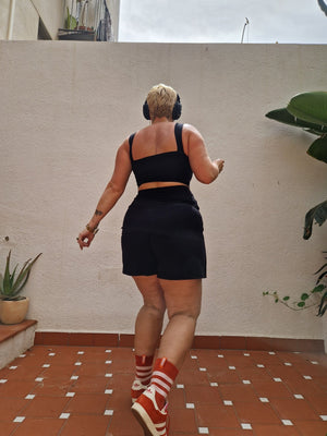 The Skort in Black - Manners London