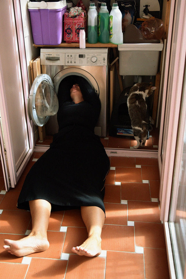 Trackie Midi Skirt Regular in Black - Manners London