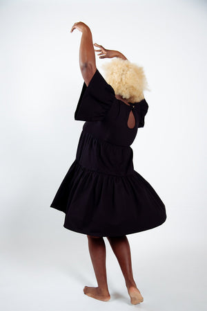 Tuya Dress Mini in Black - Manners London