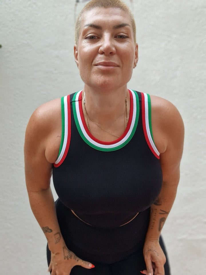 Watermelon Iva Top Crop - Manners London