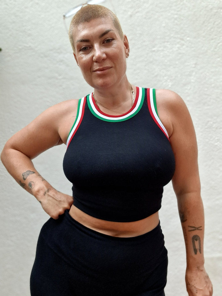 Watermelon Iva Top Crop - Manners London