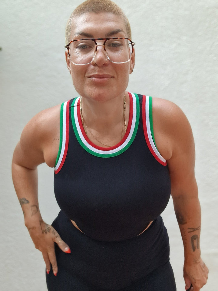 Watermelon Iva Top Crop - Manners London