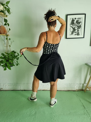 Wrap Mini Skirt in Black - Manners London