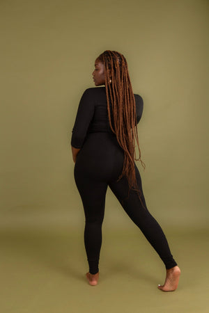 Zip Jumpsuit in Black - Manners London