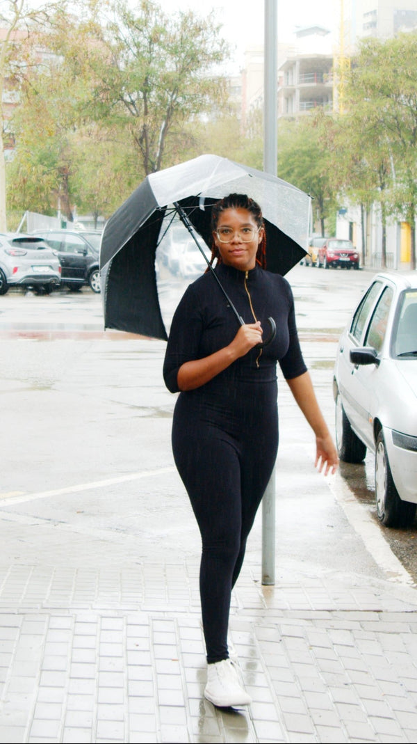 Zip Jumpsuit in Black - Manners London