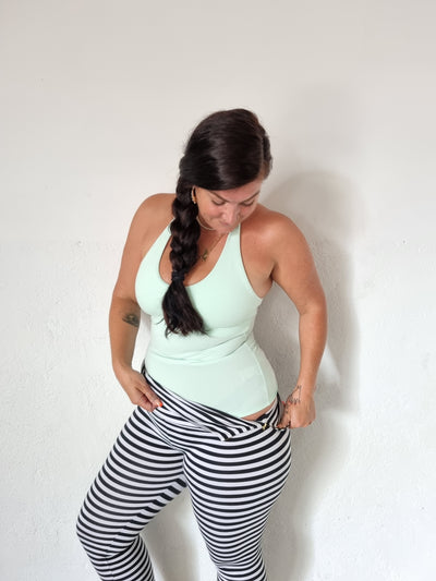 Halter full length top in Minty
