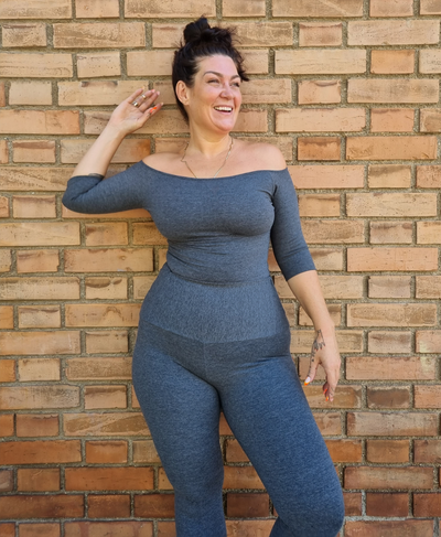Bardot Full Length Top in Extra soft Misty Grey