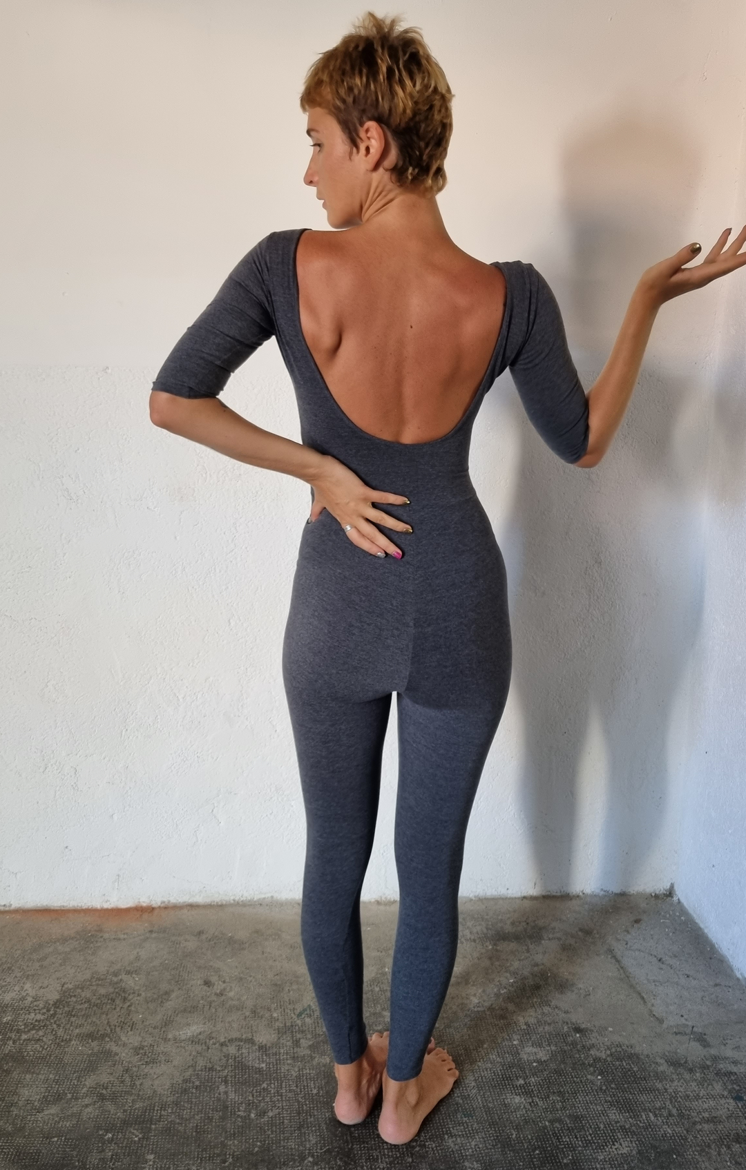 Tbang Jumpsuit in Super Soft Misty Grey