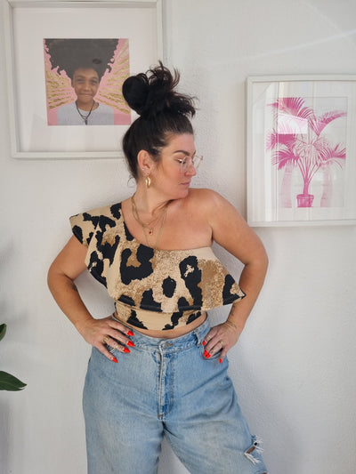Diida crop top in New Leopard