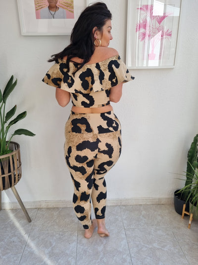 Diida crop top in New Leopard