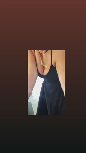 Asri Midi Dress in Black