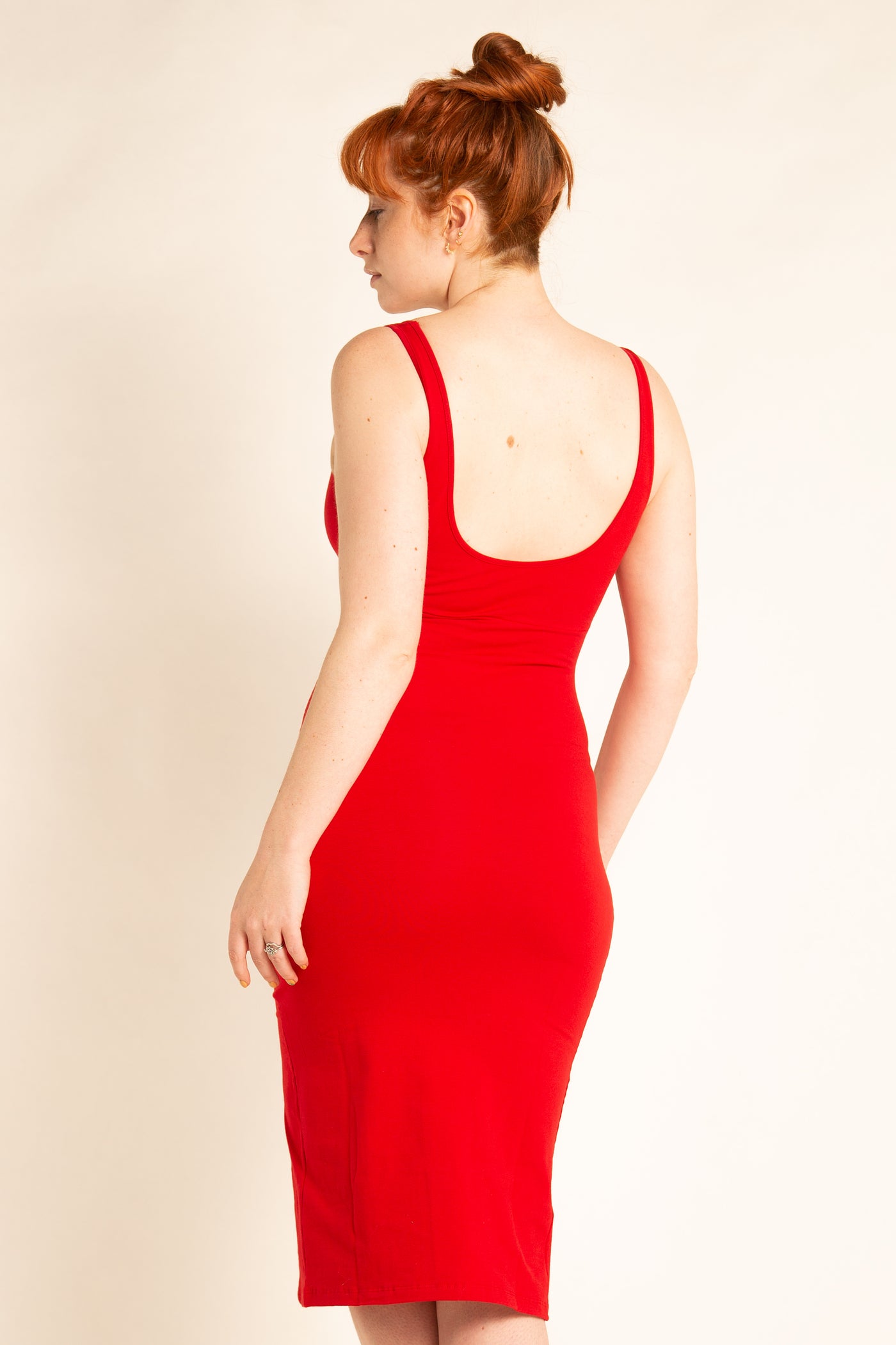 Api Dress in Pomegranate Red