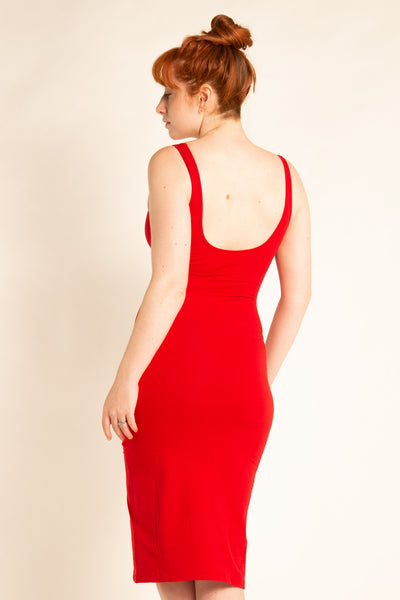 Api Dress in Pomegranate Red