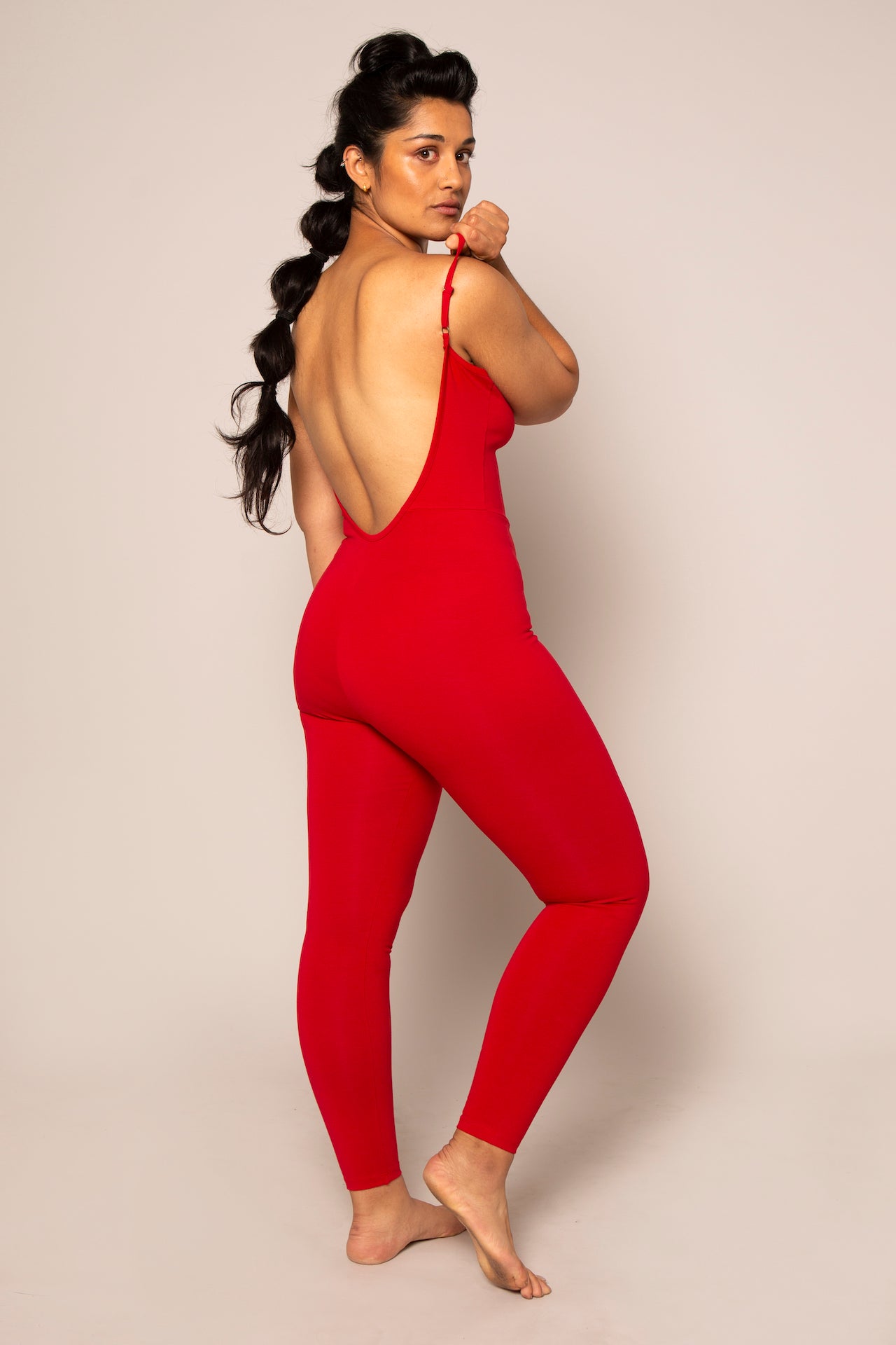 Santai Jumpsuit Pomegranate Red