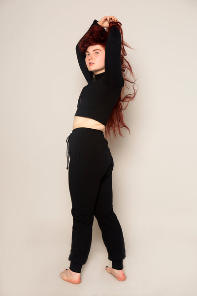 Trackie Trousers in Black