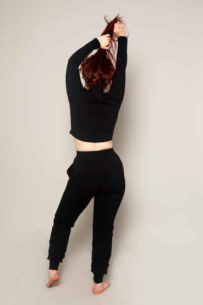 Trackie Trousers in Black