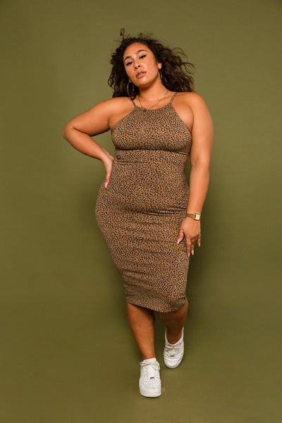 Nata Dress in Classic Leopard