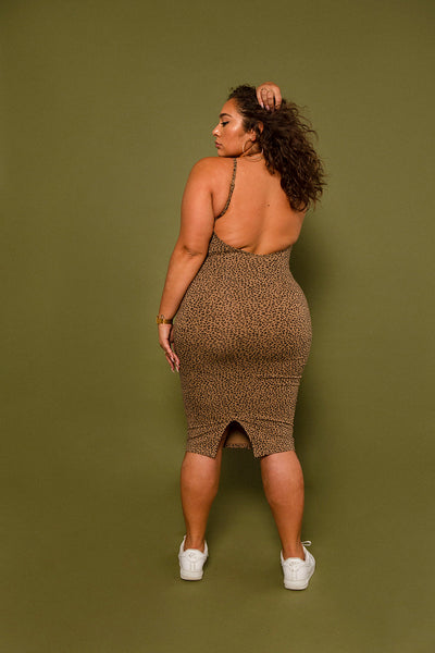 Nata Dress in Classic Leopard