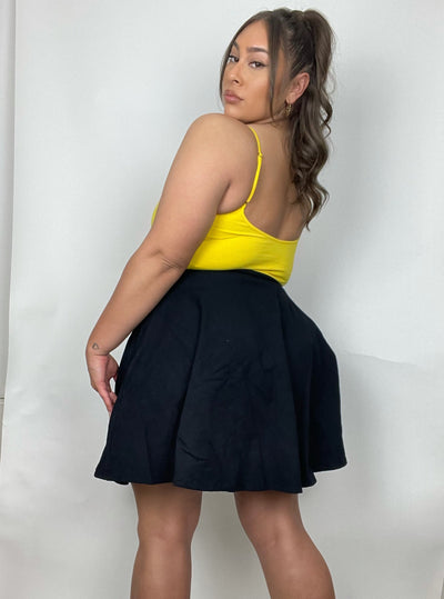 Jola Pocket Skater Dress and Skirt in Black