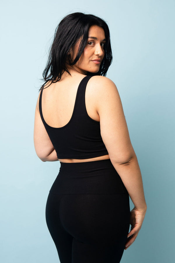 Api Crop Top in Black - Manners London