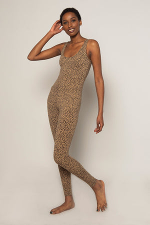Api Jumpsuit in Classic Leopard Print - Manners London