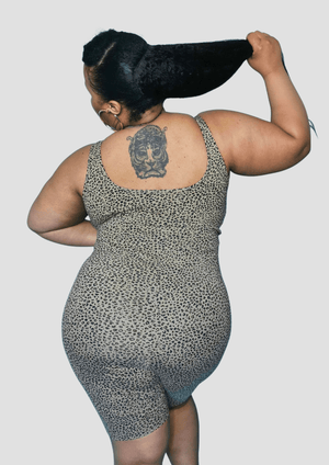 Api Playsuit in Classic Leopard Print - Manners London