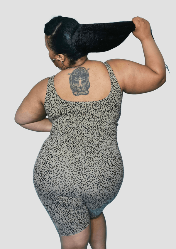 Api Playsuit in Classic Leopard Print - Manners London