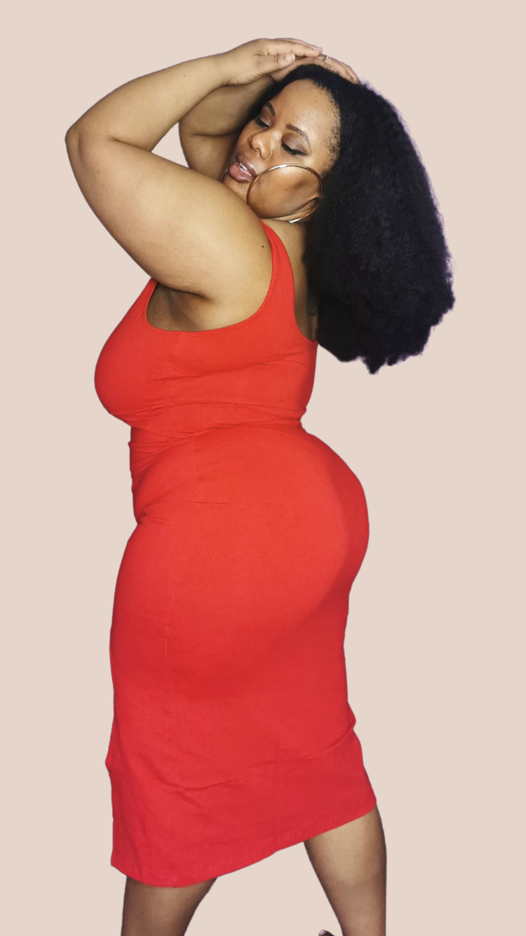 Api Dress in Pomegranate Red