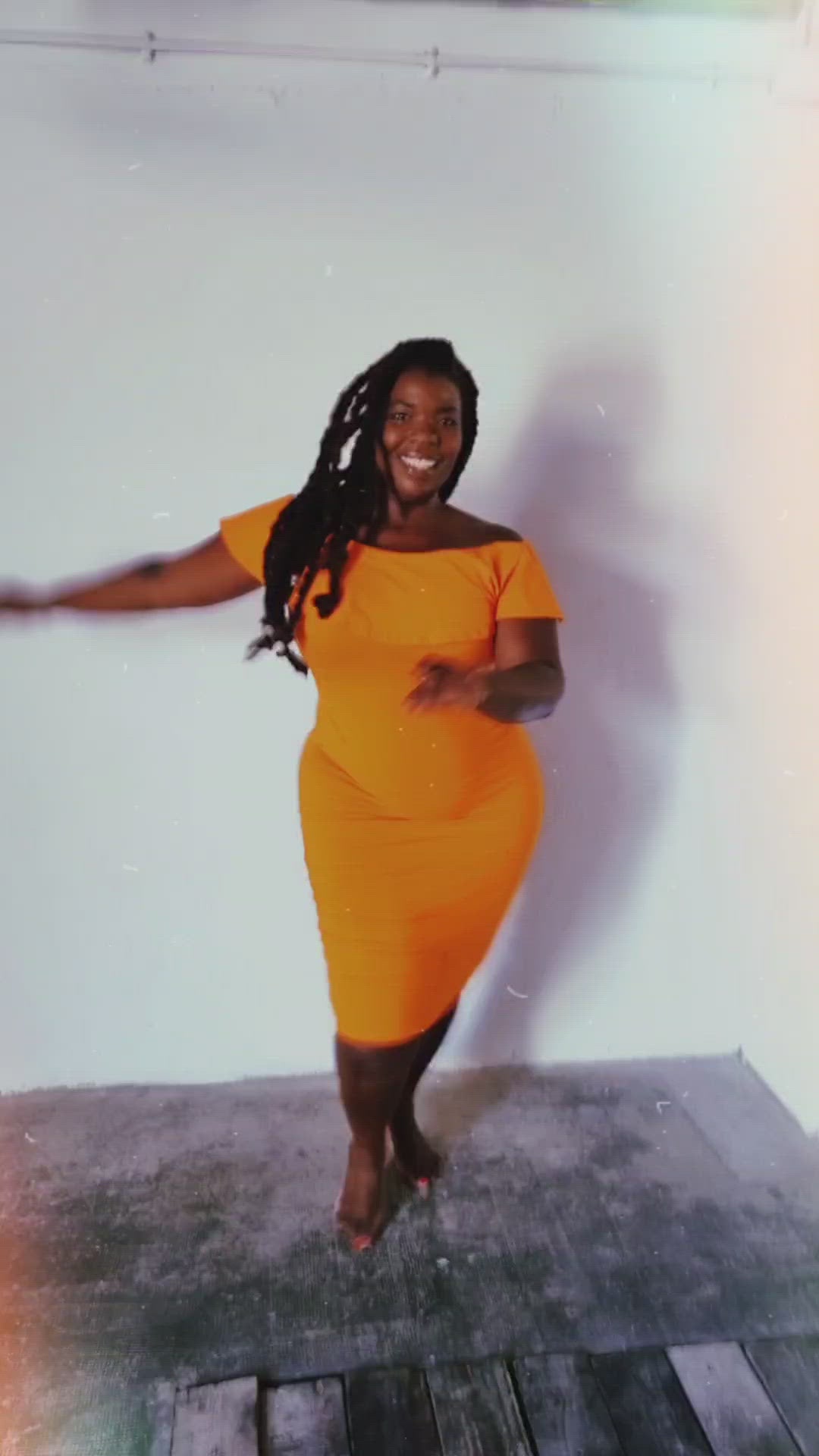 Diida Dress in Tangerine