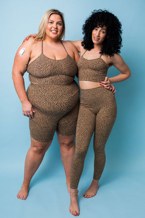 Crop Vest in Classic Leopard Print - Manners London