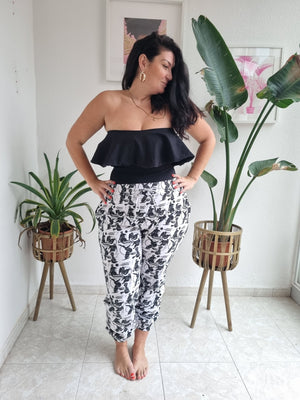 Diida 3 - way Full Length Top in Black - Manners London