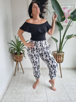 Diida 3 - way Full Length Top in Black - Manners London