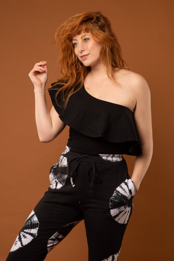 Diida 3 - way Full Length Top in Black - Manners London