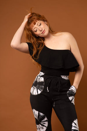 Diida 3 - way Full Length Top in Black - Manners London